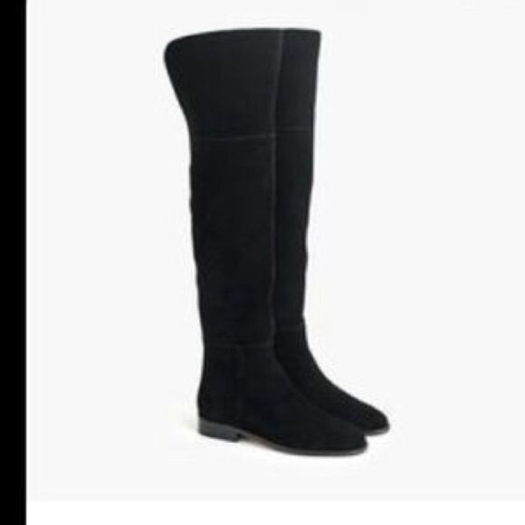 *J.Crew over the knee boots in suede - Picture 1 of 5